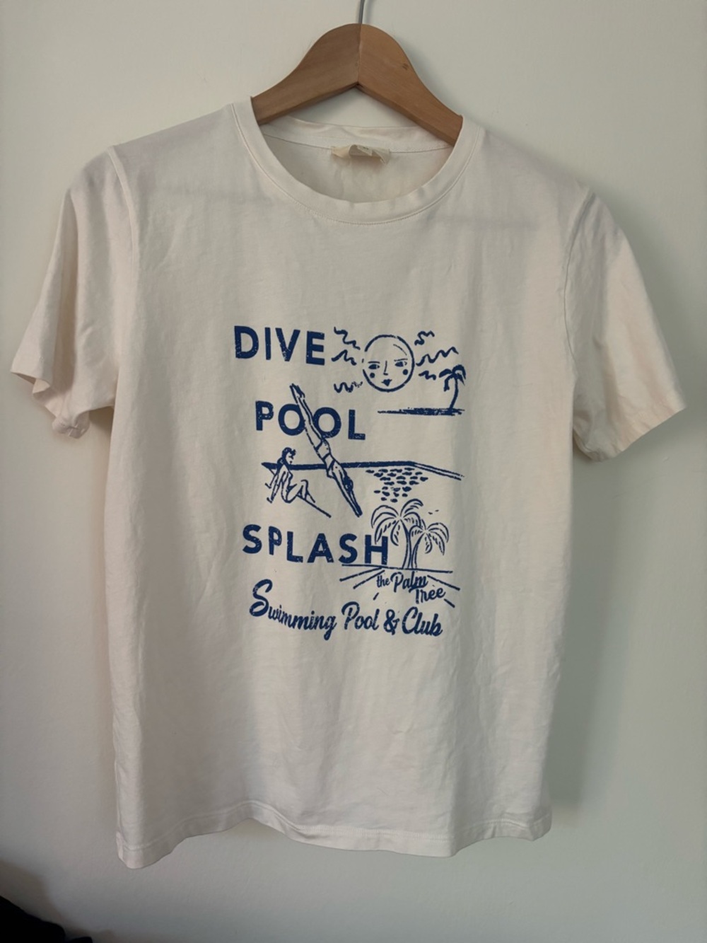 Sézane Dive Pool Splash Graphic Tee